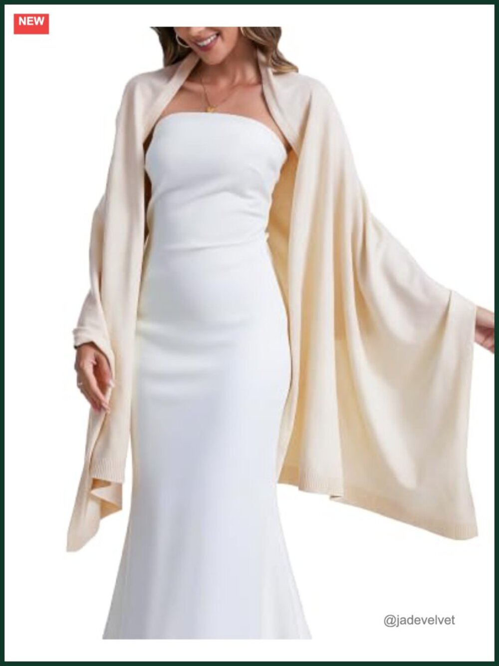 Women's Oversized Cashmere-Like Pashmina Shawl Wrap Winter Bridal Wedding